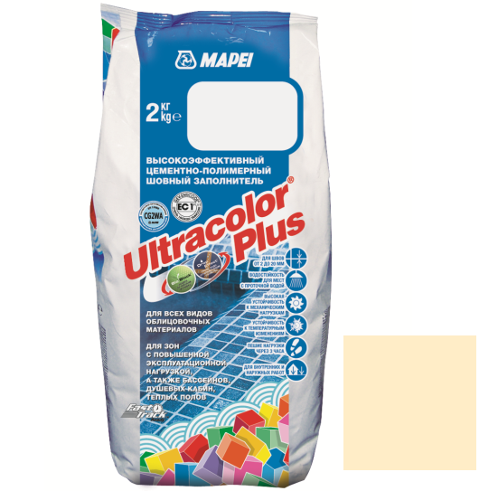 Затирка Mapei Ultracolor Plus 131 Ваниль 2 кг