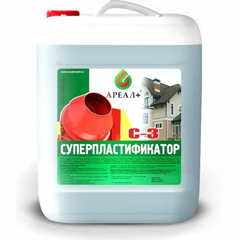 Суперпластификатор Ареал+ С-3 Стандарт 10л