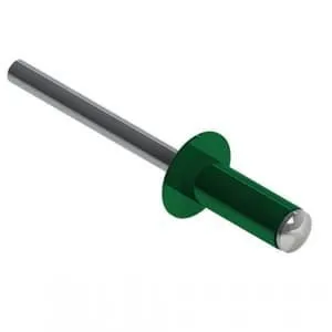 Заклепки RAL 6005 вытяжные окрашенные
