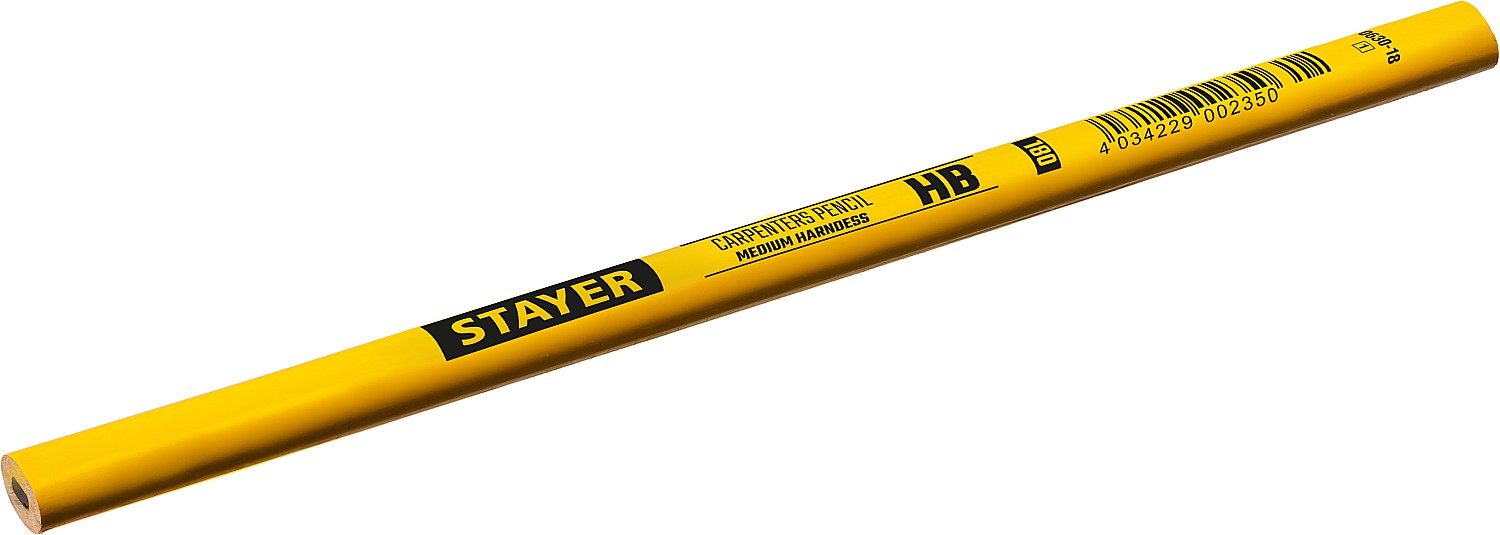 Строительный карандаш плотника STAYER, HB, 180мм 0630-18_z01