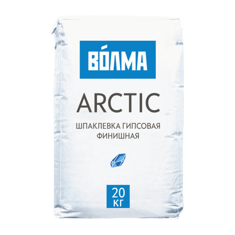 Шпаклевка гипсовая финишная Волма Арктик 20 кг